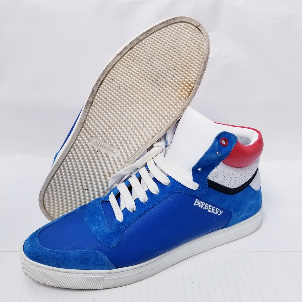 Burberry Blue and White Sneakers - Picture 3 of 5